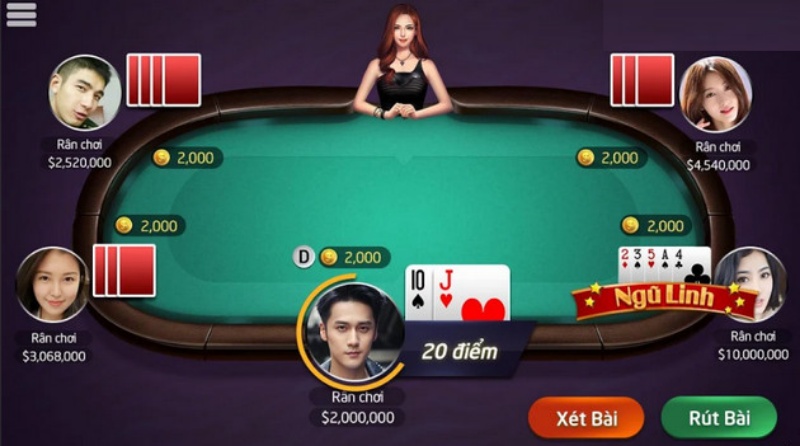 Để chơi game bài Tây bài xì dách sẽ sử dụng một bộ bài tây có 52 quân bài